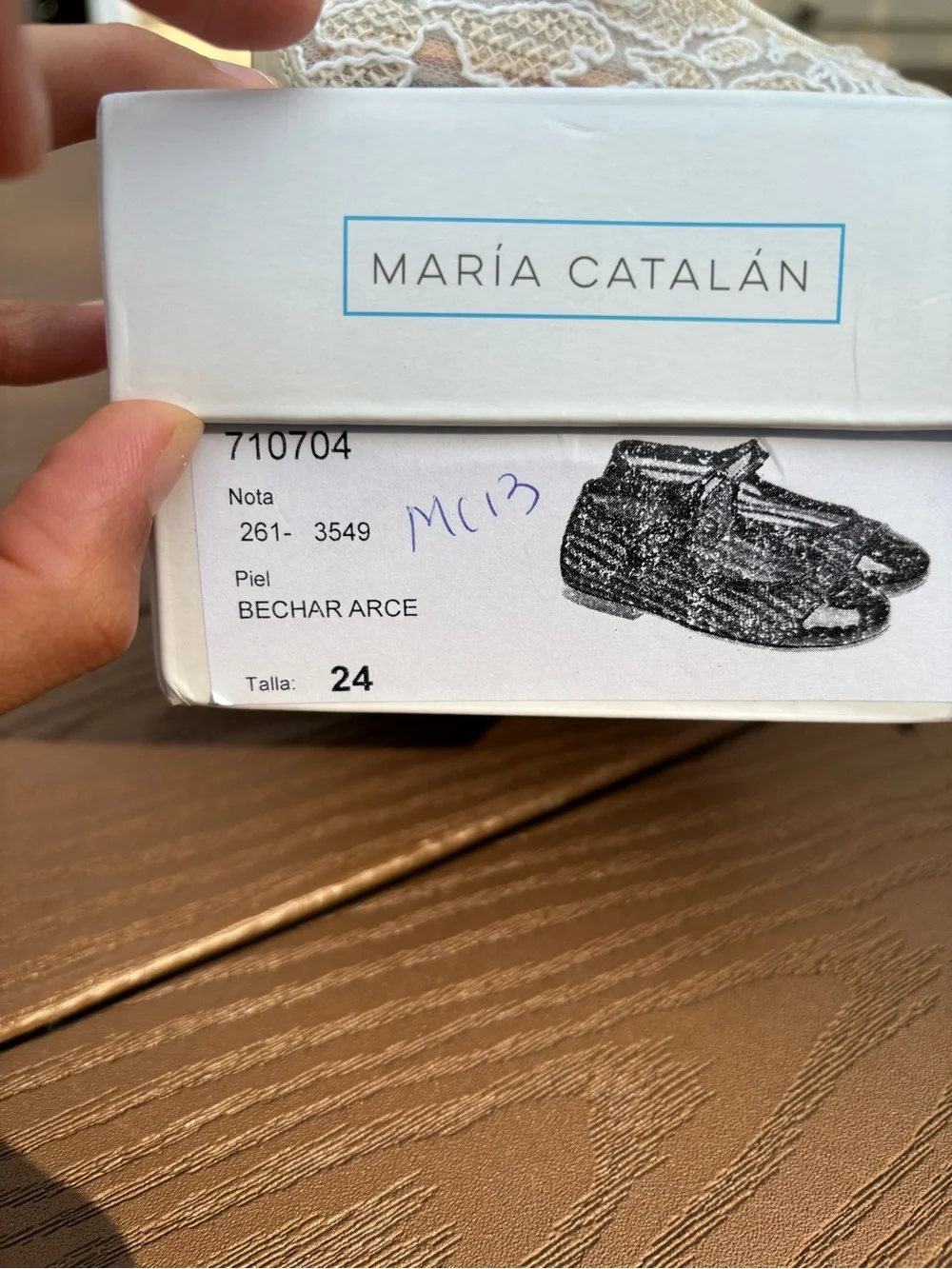 Maria Catalan | Ivory Lace Mary Jane Shoes Toddler Girls Size 24 NEW